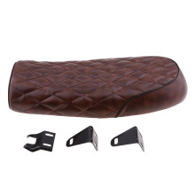 Universal Brat Diamond Flat Cafe Racer Seat Vintage Motorcycle Saddle