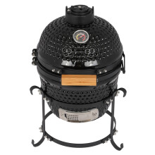 Ceramic Barbecue Egg Shape BBQ Charcoal Fuel Grill Smoke Roast Oven 13"