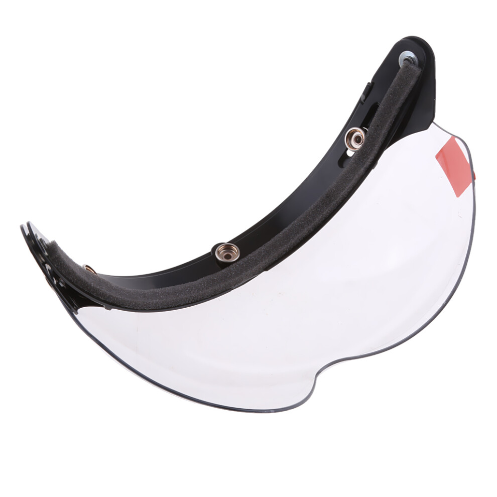Motorcycle Helmets 3/4 Face 3 Snap Flip Up Visor Shield For Lens Clear 6902696630223