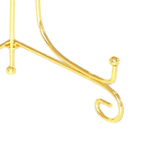 Iron Display Easel China Bowl Plate Tabletop Display Rack Holder Gold 2