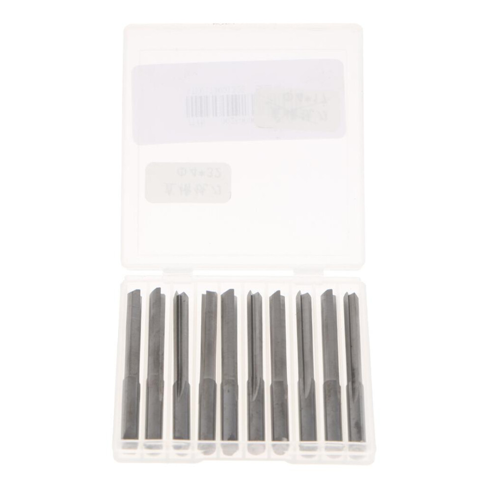 10 Pieces Straight Shank Dual Flute Router Bits Cnc Engraving Tool 4Mm 6902696620453