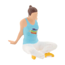 RACE MEDAL 1/64 Scale Figure Outdoor BBQ Scenes Layout Blue Sitting