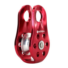 20KN Rock Climbing Aluminum Rescue Rope Pulley Fixed Lifting Equipment