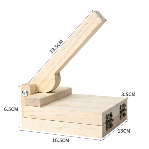 Wooden Tortilla Paste Press Manual Dumpling Presser Pizza Maker Baking 1