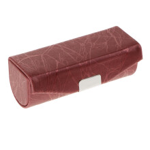 Leather Lipstick Lip Gloss Case Storage Box Makeup Holder with Mirror