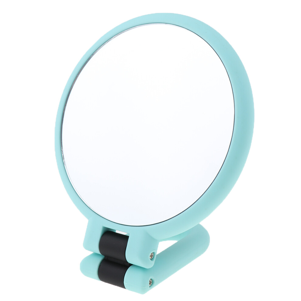 Folding Handheld Double Sided Mirror Makeup Magnifying Mirror for Trav