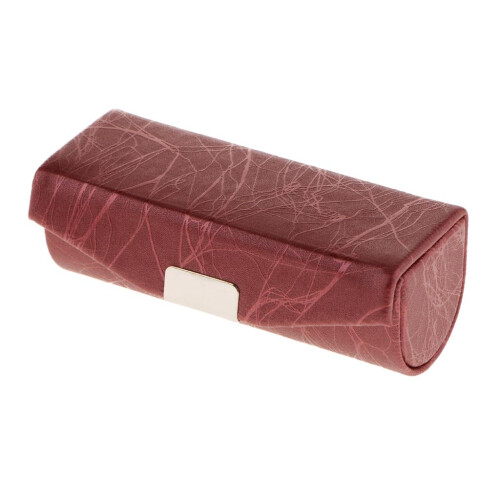 Leather Lipstick Lip Gloss Case Storage Box Makeup Holder with Mirror 1