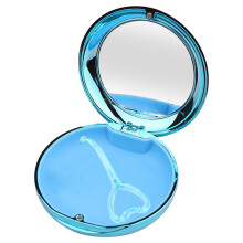 Compact Retainer Case with Mirror with Aligner Remover Tool Mouth Guar