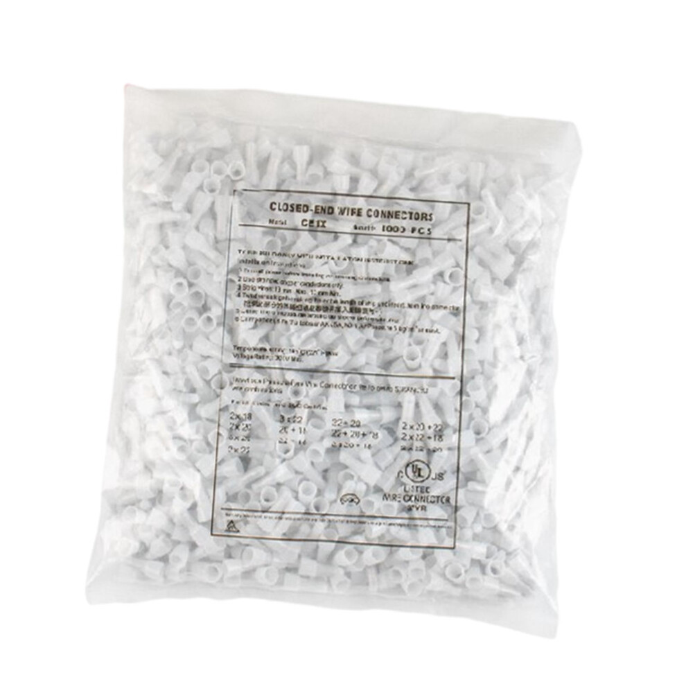 1000 Pcs Electrical Wire Crimp Terminals Quick Splice Cable Connectors 6902695926822