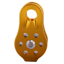 20KN Rock Climbing Aluminum Rescue Rope Pulley Fixed Lifting Equipment