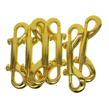 2/4/6/10pc Double End Gate Snap Hook Key Holder Alloy Clip Keychain 6P
