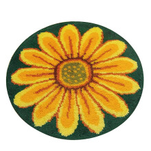 Latch Hook Rug Kit DIY Carpet Craft Decoration Rug Making Kit Yellow F