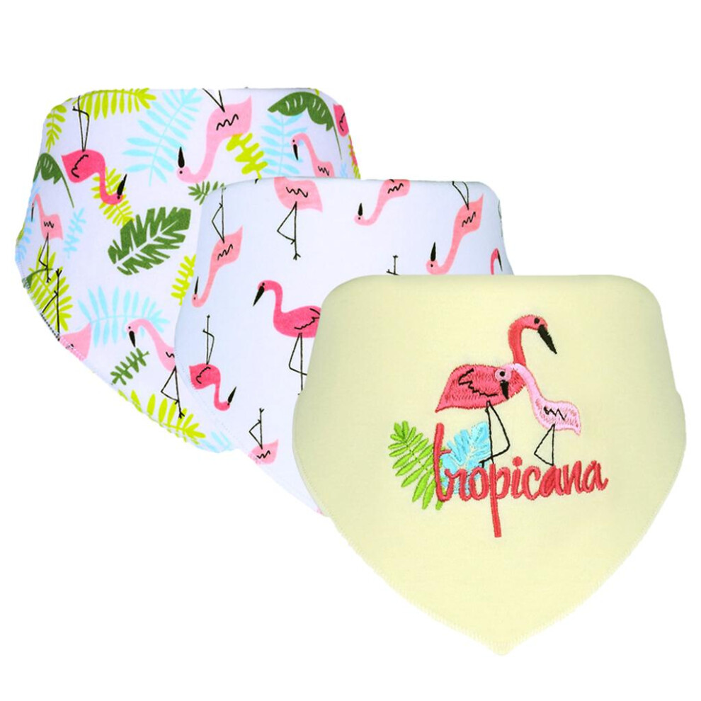 Baby Feeding Head Scarf Towel Bib Bandana Saliva Triangle Dribble Flam