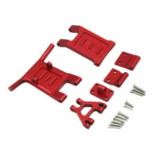 Front and Rear Bumper Fit for Wltoys 124016 124018 RC 1/12 Car Red