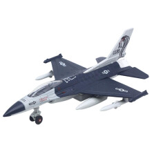 Alloy Diecast Pull Back Airplane American Fighter Aircraft Stand Dark