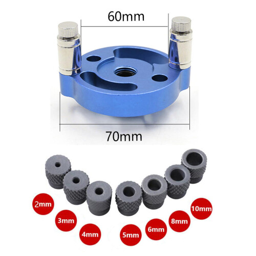 2-10mm Self-Centering Doweling Jig Set Vertical Hole Puncher Locator B 1