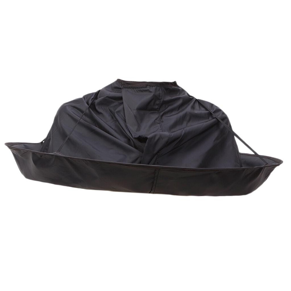 Pro Hair Cutting Cape Hair Catcher Hairdressing Umbrella Cloak Kit Bla