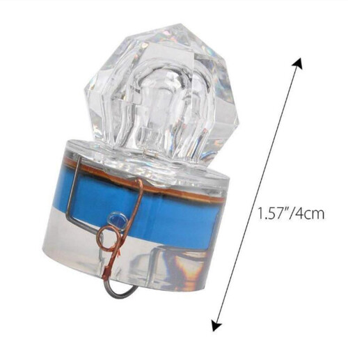 LED Deep Drop Underwater Diamond Flash Fishing Light Squid Strobe Bait 1