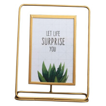 Metal Floating Picture Frame Wall Art Home Decor Photo Frame gold vert