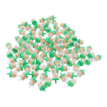 100PCS Plastic Motorcycle Petrol Inline Fuel Filter for 1/4'' Pipes Gr