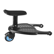 Baby Stroller Buggy Board with Seat Kids Wheel Standing Board Pedal Bl