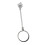 Smoking Cigarette Finger Ring Smoker Cigarette Hand Holder M Silver 3