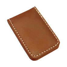 Magnetic Money Clip Dollar Cash Clamp Card Holder Wallet Brown_60x41x8