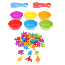 Counting Sorting Toys Cognition Educational Toys for Kids Dinosaur E