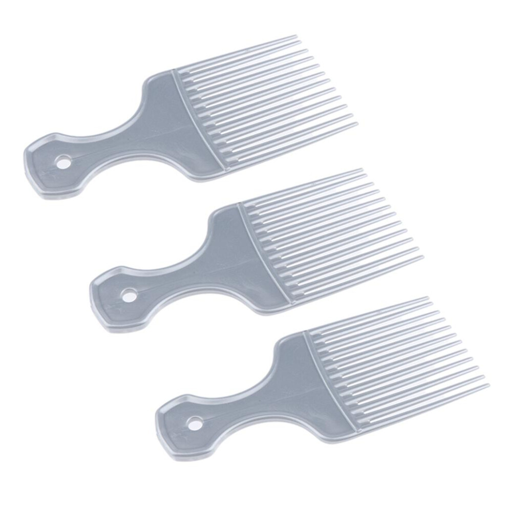 Unisex Salon Plastic Afro Curly Hair Lift Pick Detangler Hair Styling Comb Sl