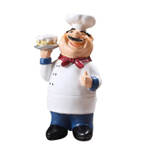 Resin Chef Kitchen Decor Table Centerpiece Figurine Home Collectible C