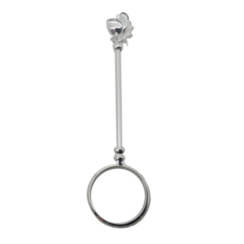 Smoking Cigarette Finger Ring Smoker Cigarette Hand Holder M Silver