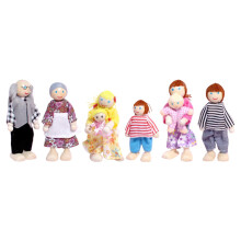 Dollhouse Family Set Miniature Dolls for Boys Girls Preschool Children