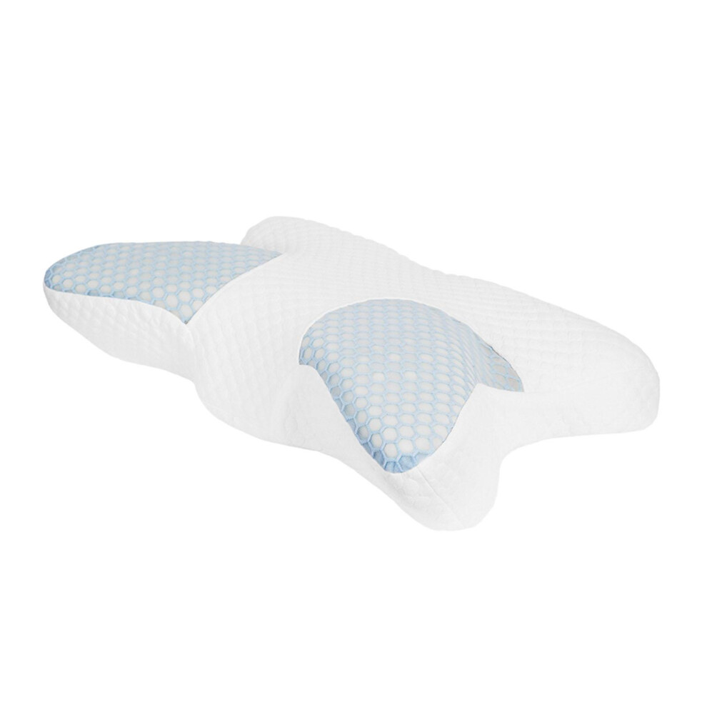 Ergonomic Contour Cervical Pillow Neck Support Neck Pain Ease Washable