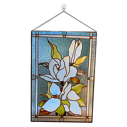 Decorative Stained Rectangle Window Panel Pendant Wall Decoration 1