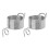 2pcs Nickle Plated Wire Yarn Stranding Guide Knitting Thimble for Knit 3