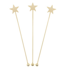 3 Pieces Stainless Steel Coffee Beverage Stirrers Cocktail Swizzle Sti