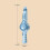 Elastic Smog Bubble Macker Electric Bubble Wand Toy Blue Rechargeable 2