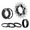 Single Speed Cassette Spacers Freewheel Sprocket Adapter Bicycle Black 1