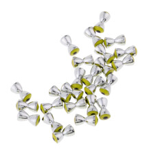 25Pcs Brass Dumbbell Eyes Fly Tying Beads Nymph Fly Tying Materials 4.