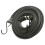 Black Thick Widened Flat Rubber Strap Elastic Rope with Hooks Long Las 1