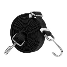 Heavy Duty Elastic BUNGEE CORD Travel Luggage Strap with Hooks Black
