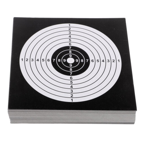 100 Pcs Archery Target Paper Face for Arrow Bow Shooting Hunting Pract