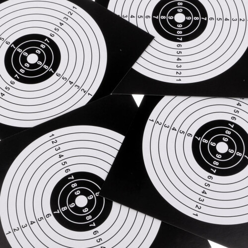 100 Pcs Archery Target Paper Face for Arrow Bow Shooting Hunting Pract 2