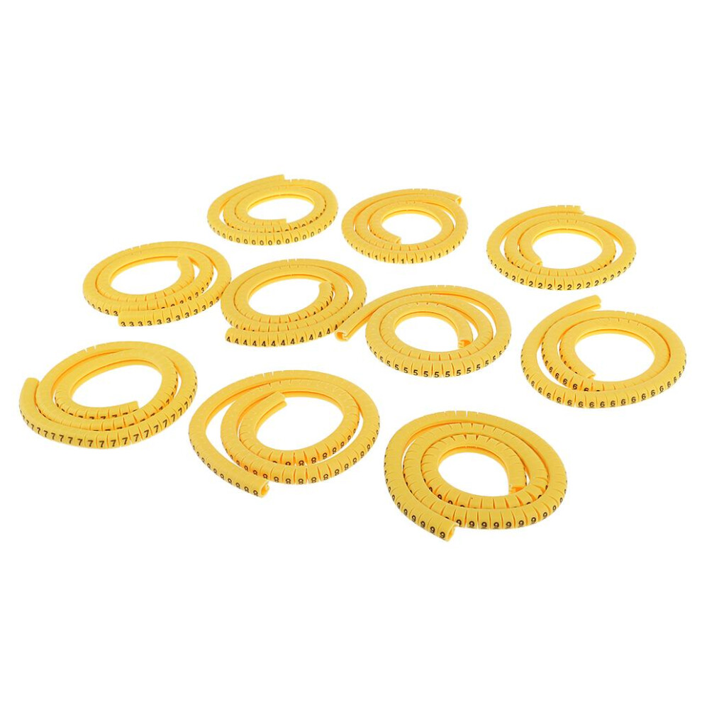 1000X Cable Markers Identification Lables Tags Managment 0-9 2.5Mm2 6902696616302
