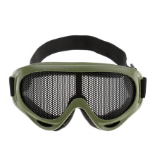 Tactical Safe Steel Mesh Goggles Shooting Glasses Eyes Protector Army