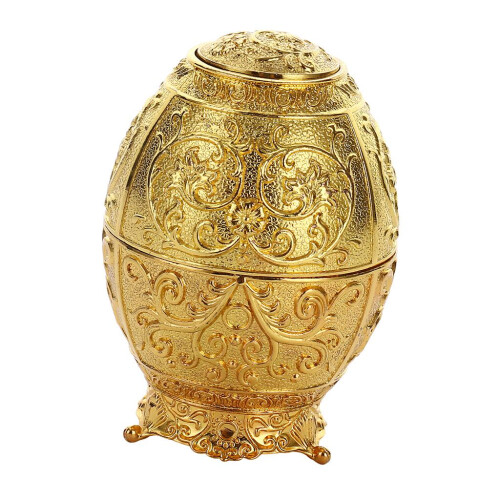 Push Style Retro Automatic Toothpick Holder Dispenser Container Golden 2