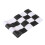 Golf Practicing Training Nylon Putting Green Chequered Flag  Black+Whi 1