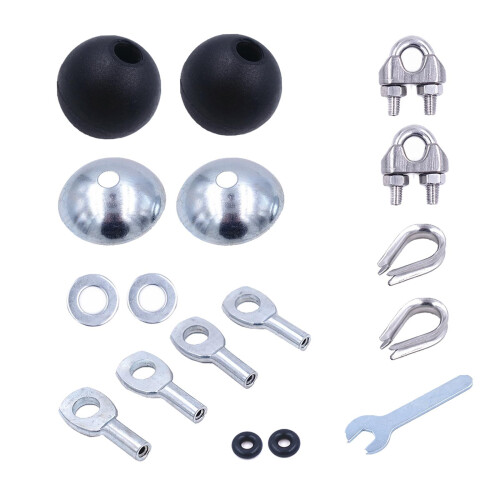Gym Machine Cable Ball Stopper Replacement for Cable Machine Use 17pcs