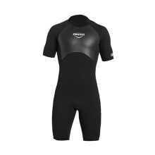 2mm Premium Neoprene Shorty Wetsuit Short Sleeve for Diving Men Black