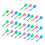 30 Pieces Multicolor Plastic Darts Shaft Flight Combo Set  Pink Blue G 1